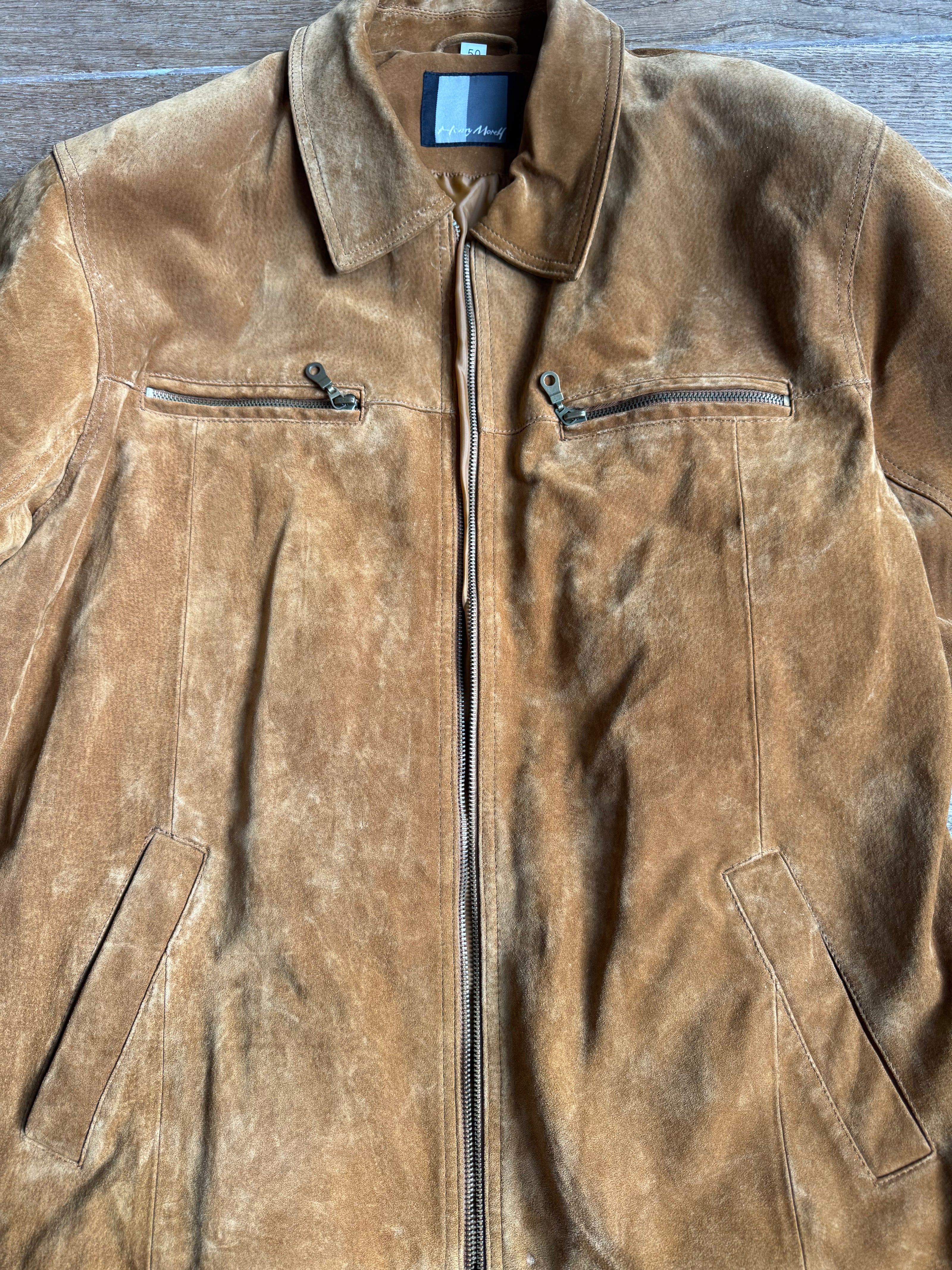 Camel Suede Oversized Jacket