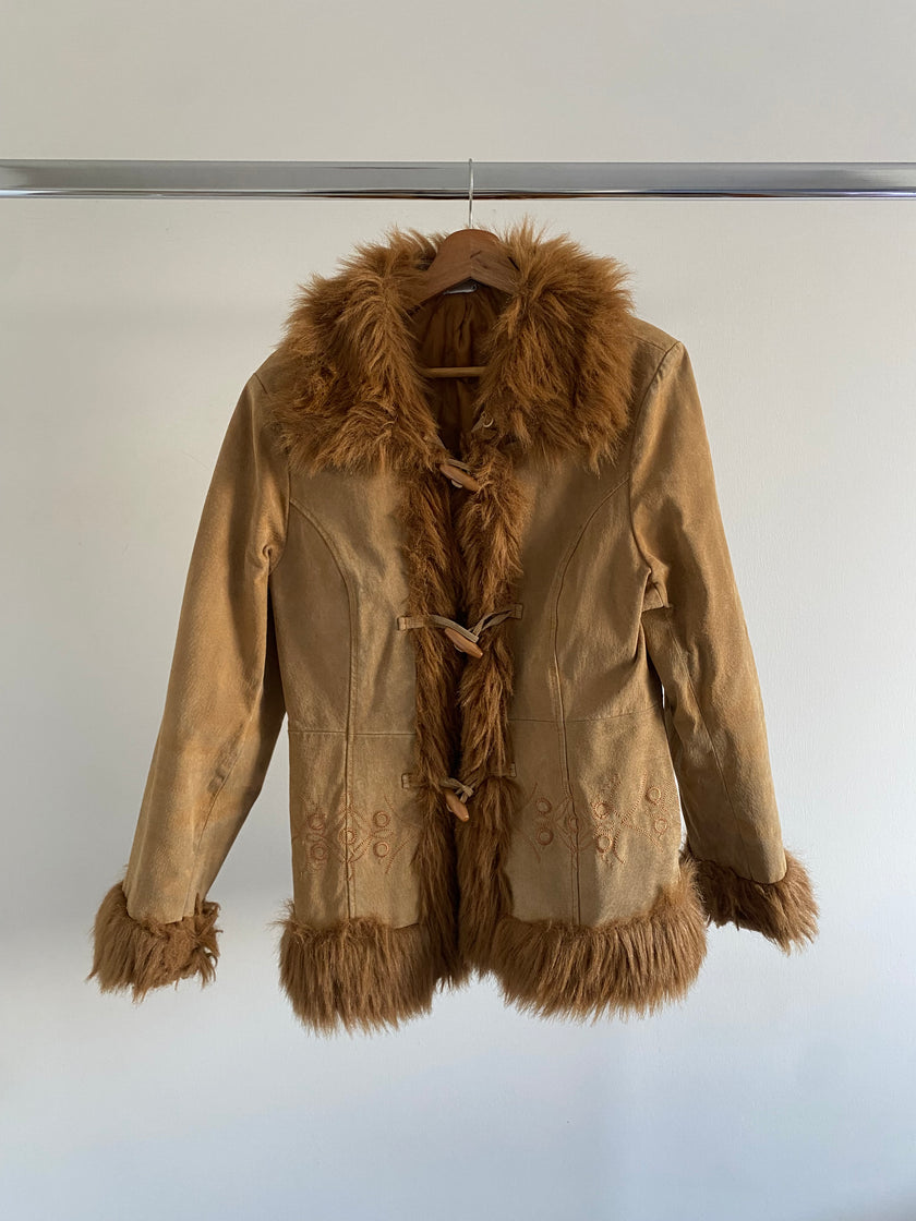 Vintage Suède Penny Lane Afghan Jacket
