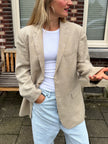 Light Beige Slightly Oversized Vintage Blazer