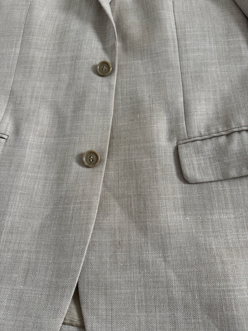Light Beige Slightly Oversized Vintage Blazer