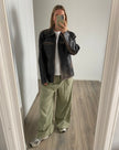 Distressed / Crackled Leather Vintage Jacket