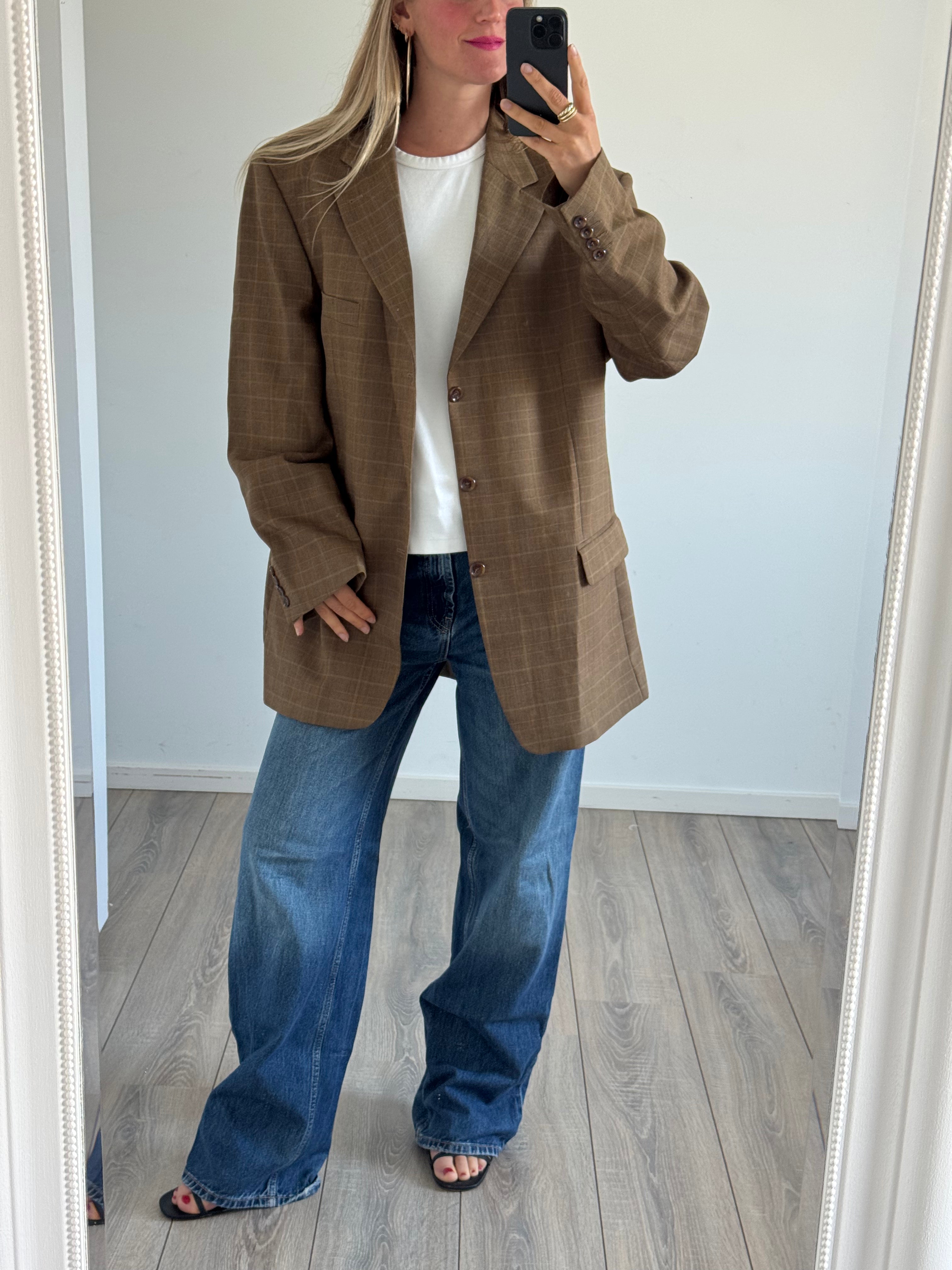 Brown Oversized Vintage Blazer