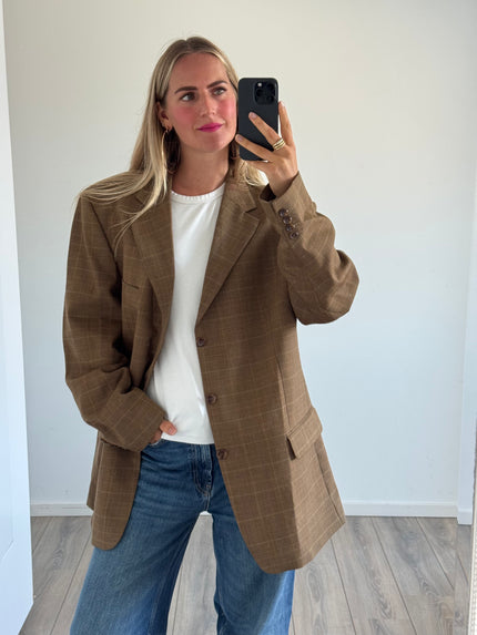 Brown Oversized Vintage Blazer