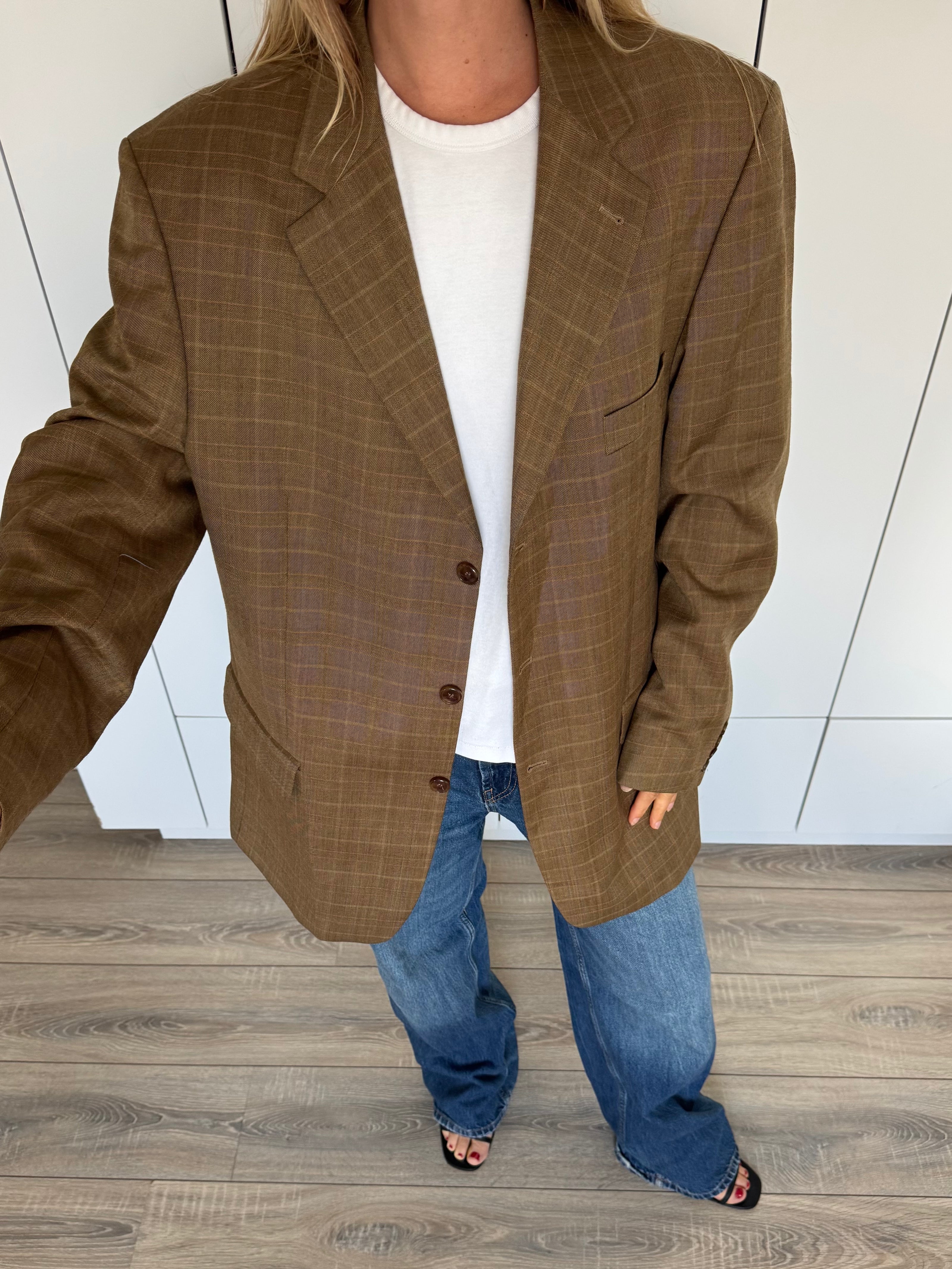 Brown Oversized Vintage Blazer