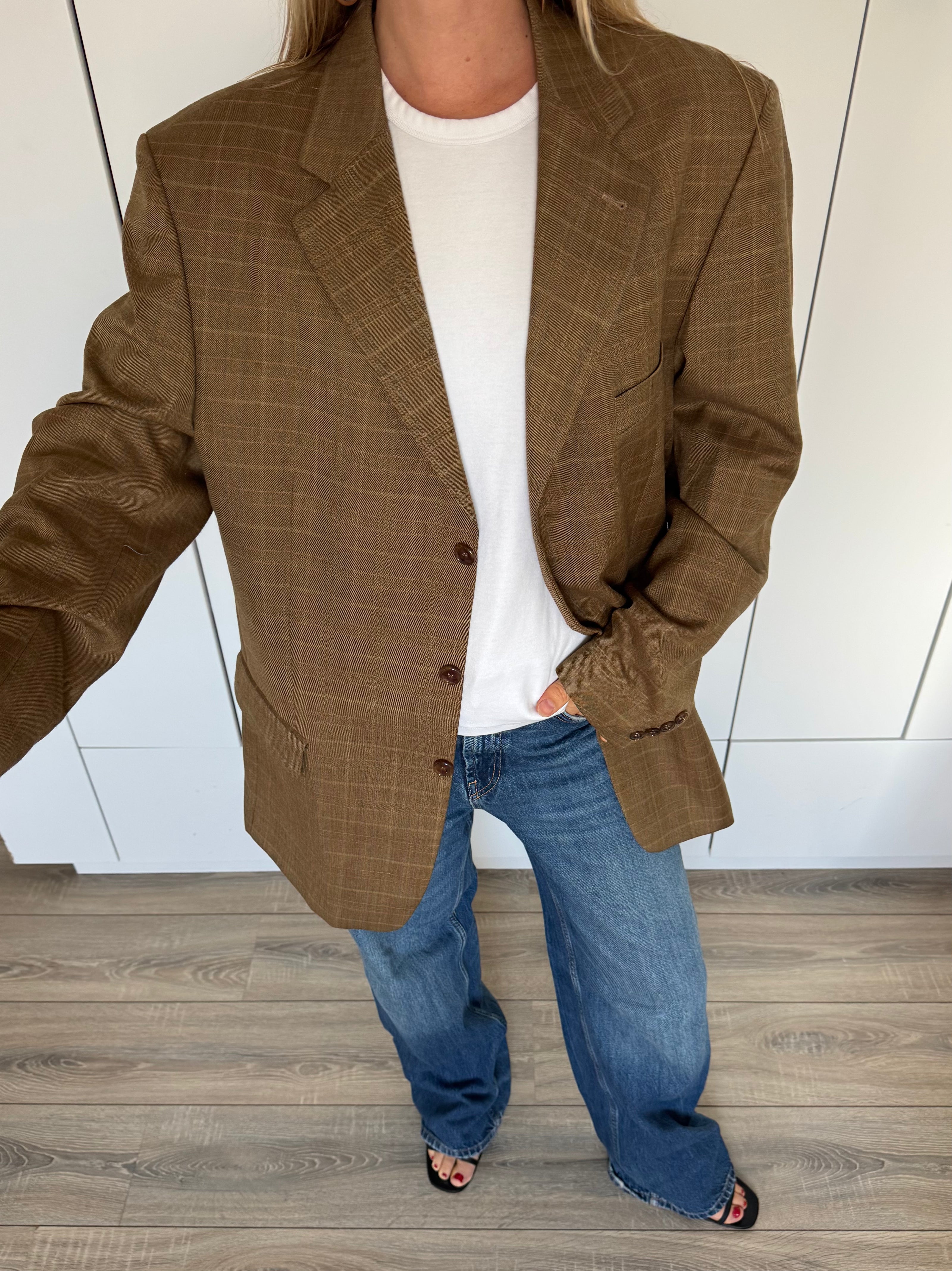 Brown Oversized Vintage Blazer