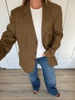 Brown Oversized Vintage Blazer