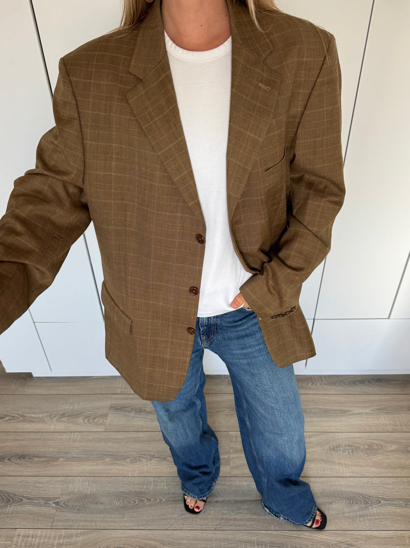 Brown Oversized Vintage Blazer