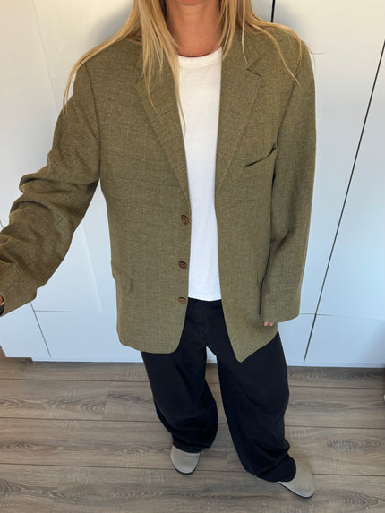 Khaki Oversized Vintage Blazer