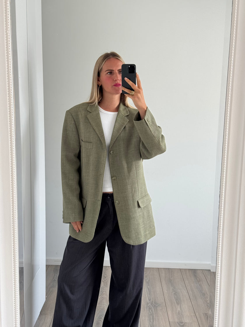 Khaki Green Vintage Blazer