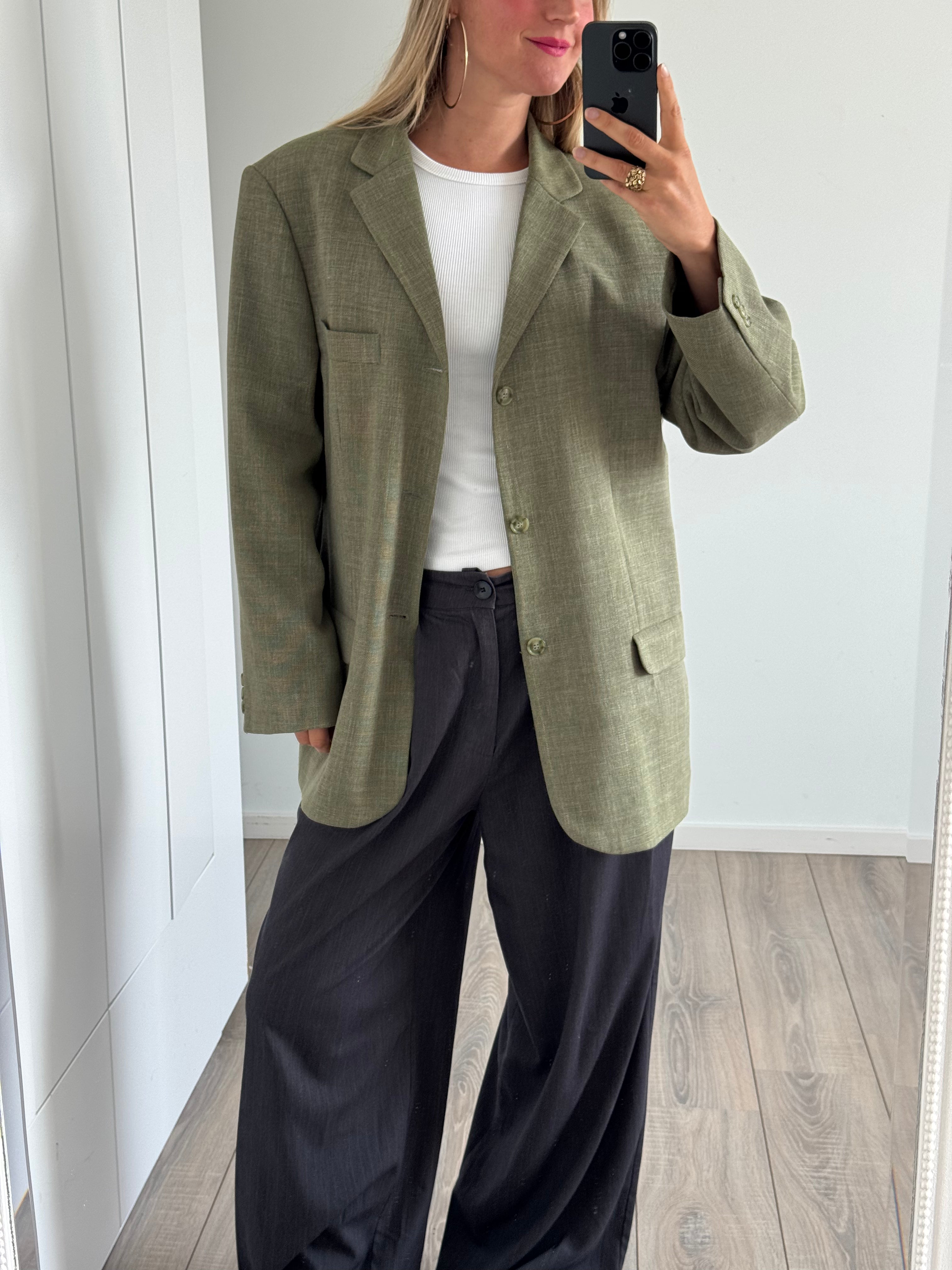 Khaki Green Vintage Blazer