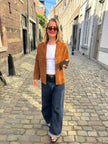 Camel Suede Vintage Jacket / Blazer