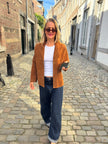 Camel Suede Vintage Jacket / Blazer