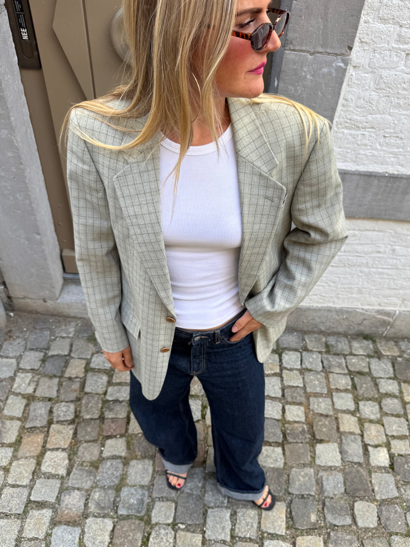 Light Grey Oversized Blazer