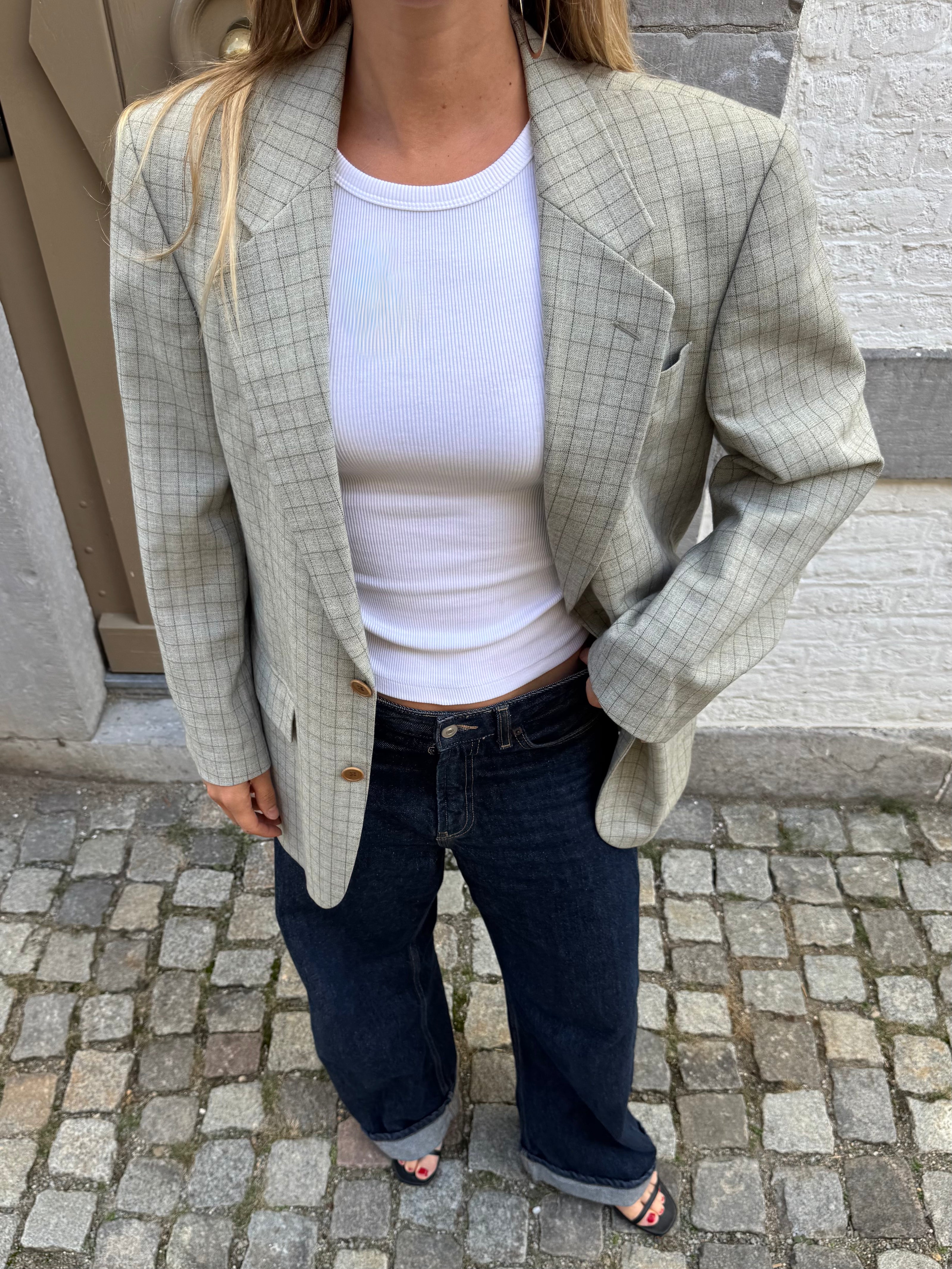 Light Grey Oversized Blazer