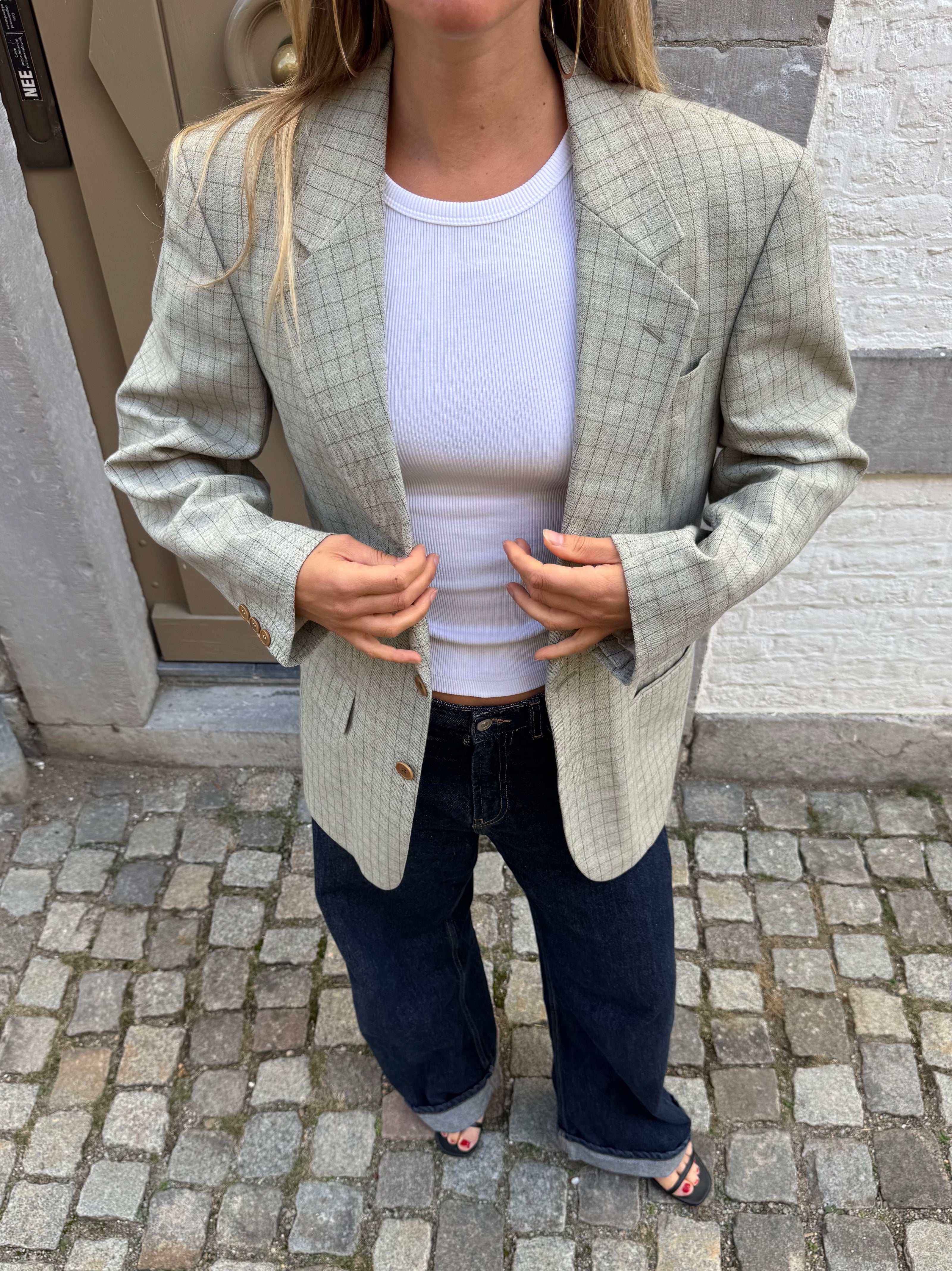 Light Grey Oversized Blazer