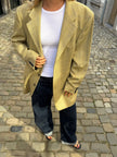 Yellow Beige Oversized Vintage Blazer
