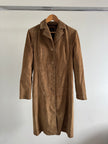 Golden Beige Suede Vintage Trenchcoat