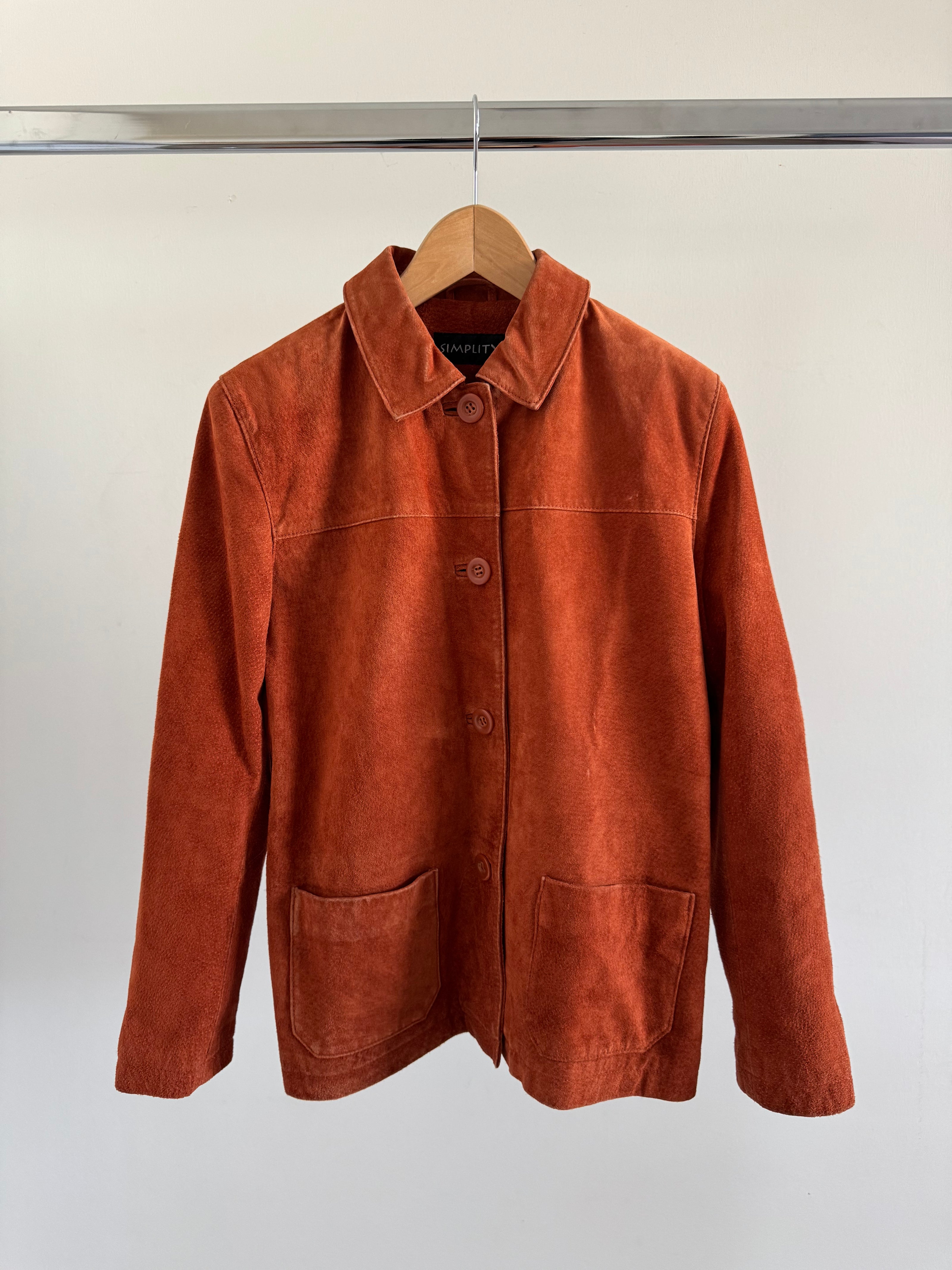 Orange/Brown Suede Vintage Jacket