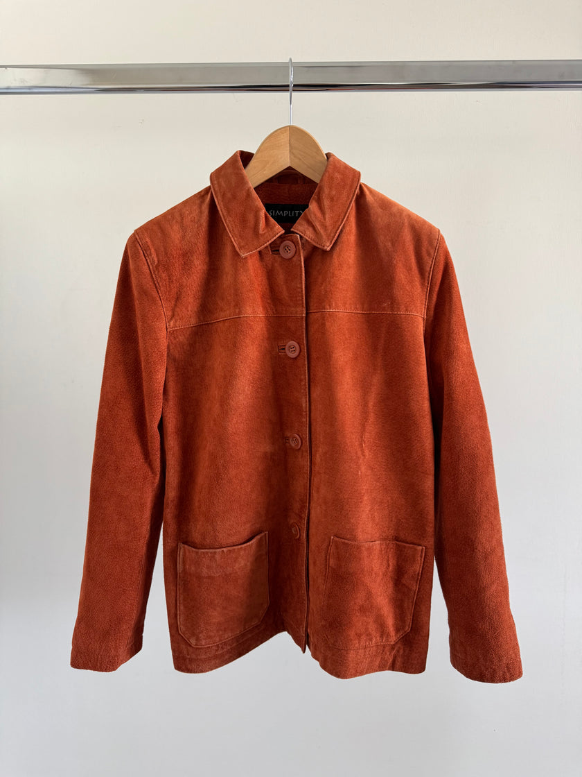 Orange/Brown Suede Vintage Jacket