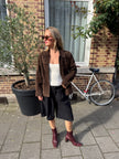 Dark Brown Suede Vintage Jacket