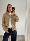 Beige Suede Vintage Bomberjack