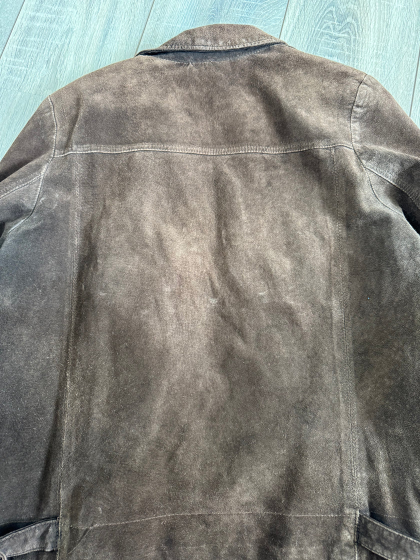 Dark Brown Suede Vintage Jacket