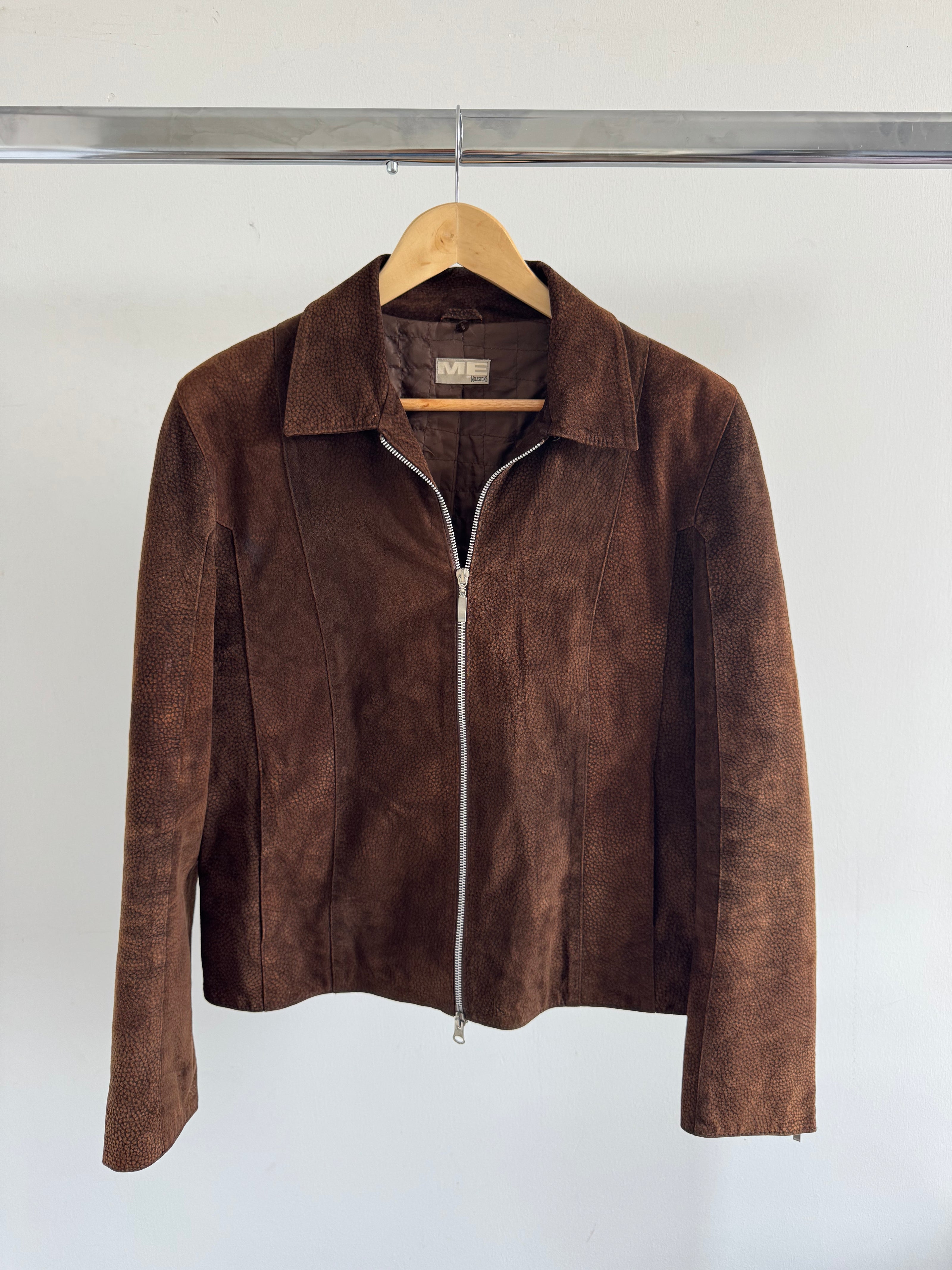 Dark Brown Suede Vintage Jacket