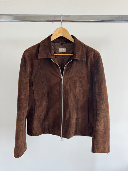 Dark Brown Suede Vintage Jacket