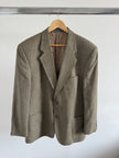 Grey Beige Checked Vintage Blazer
