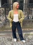 Khaki Green Checked Vintage Blazer