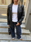 Black Soft Leather Vintage Jacket
