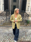 Khaki Green Checked Vintage Blazer