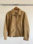Beige Suede Vintage Bomberjack