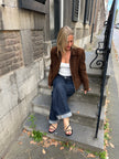 Dark Brown Suede Vintage Jacket