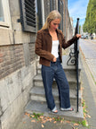 Dark Brown Suede Vintage Jacket