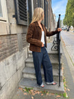 Dark Brown Suede Vintage Jacket
