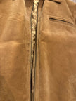 Beige Suede Oversized Jacket