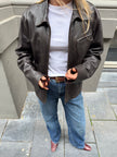 Brown Leather Vintage Jacket