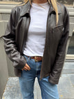Brown Leather Vintage Jacket