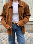 Vintage suede leather jacket by Biaggini