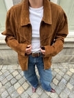 Vintage suede leather jacket by Biaggini