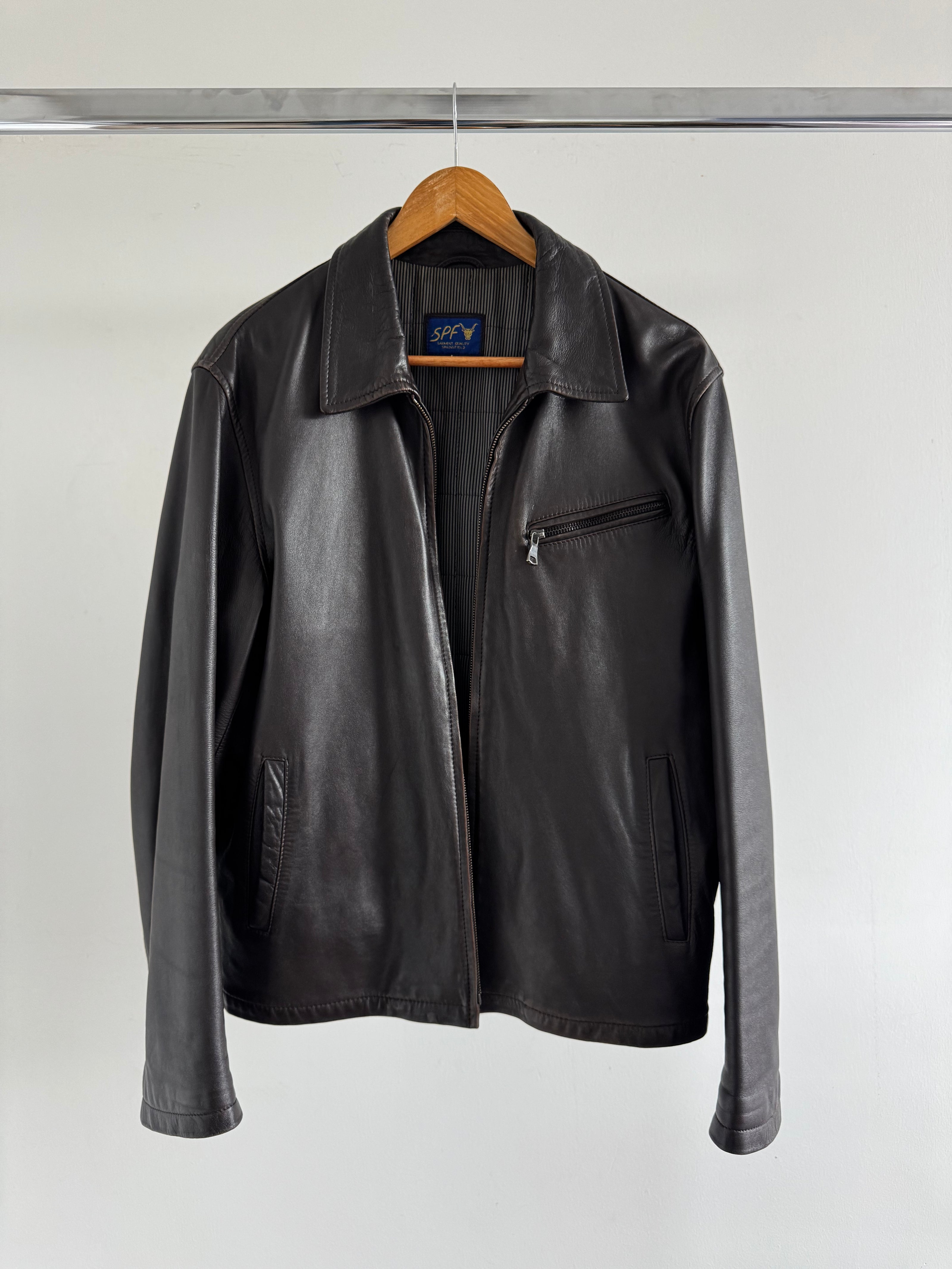 Brown Leather Vintage Jacket
