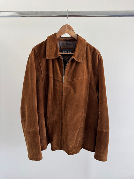 Vintage suede leather jacket by Biaggini