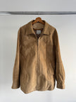 Vintage Super Oversized Beige Suede Jacket
