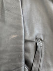 Super Oversized Black Leather Vintage Jacket