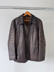 Oversized Brown Leather Vintage Jackets