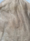 Vintage Super Oversized Beige Suede Jacket