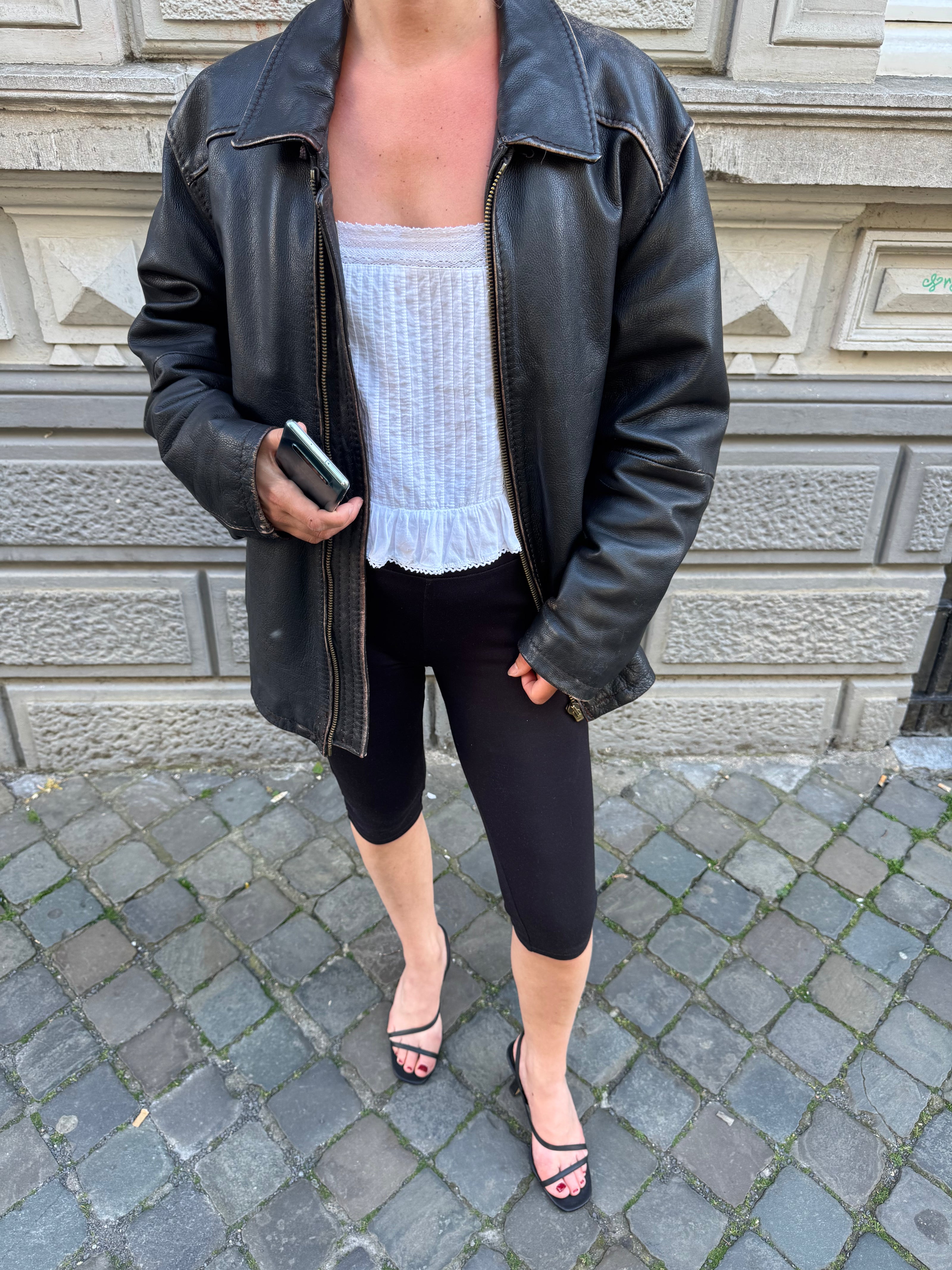 Camel Active Oversized Leather Jacket