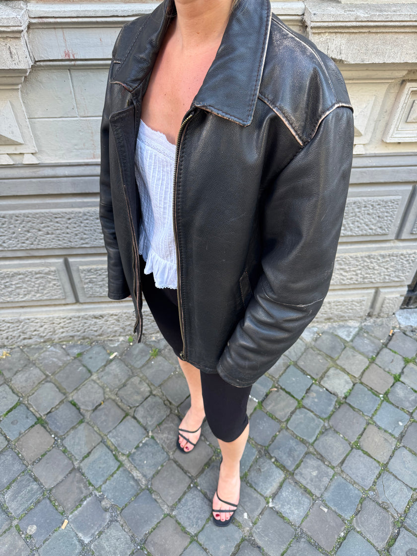 Camel Active Oversized Leather Jacket