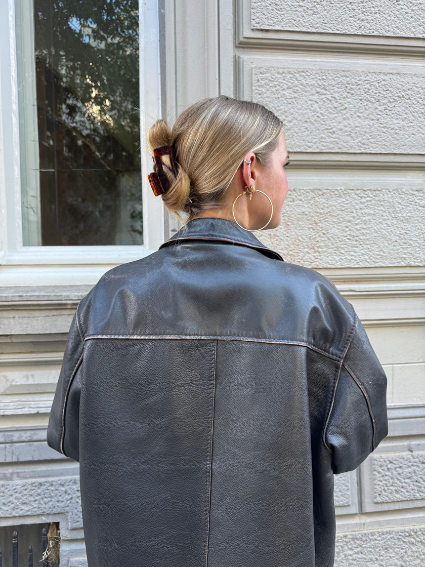 Camel Active Oversized Leather Jacket